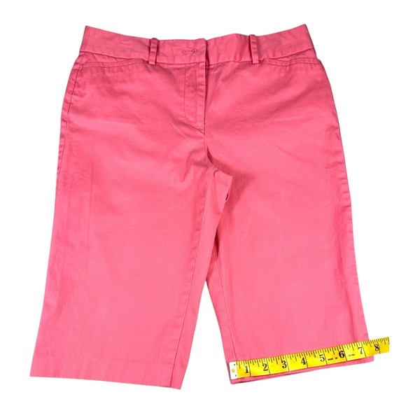 Talbots Women’s The Perfect Crop Collection Petite Bermuda Shorts – Pink Size 4P - Picture 8 of 14